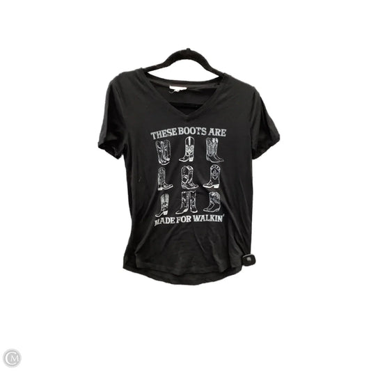 Top Short Sleeve By Maurices In Black, Size: Xs