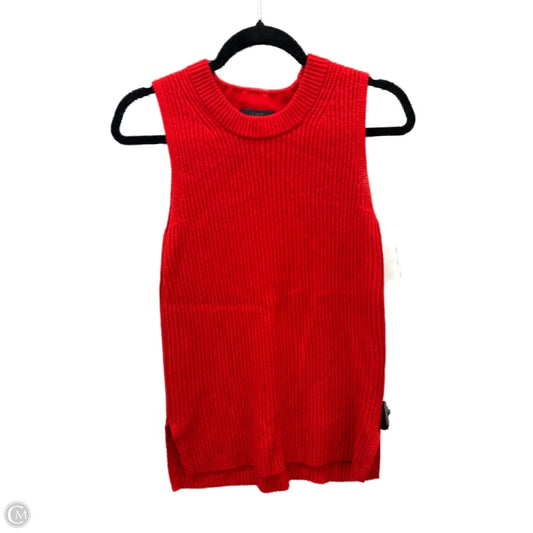 Tunic Sleeveless By J. Crew In Red, Size: Xs