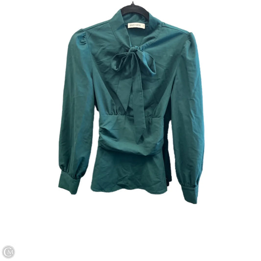 Blouse Long Sleeve By Grace Karin In Green, Size: S