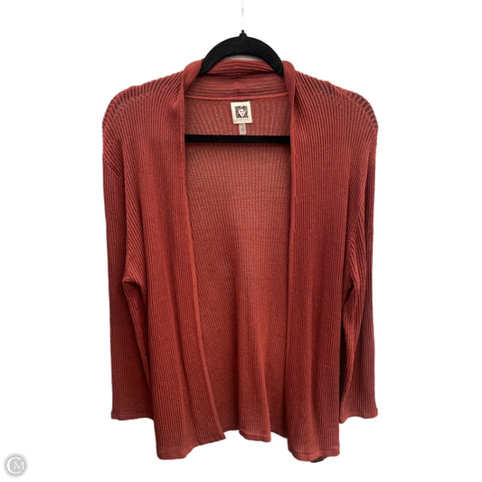 Cardigan By Anne Klein In Orange, Size: L