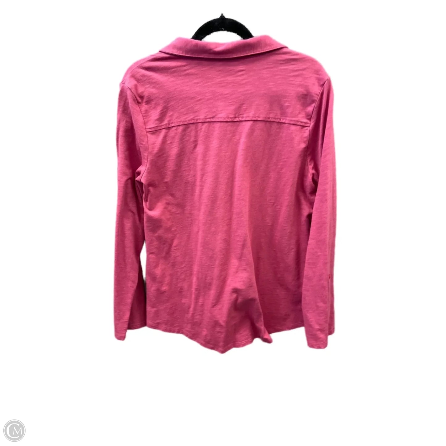 Top Long Sleeve Basic By Croft And Barrow In Pink, Size: L