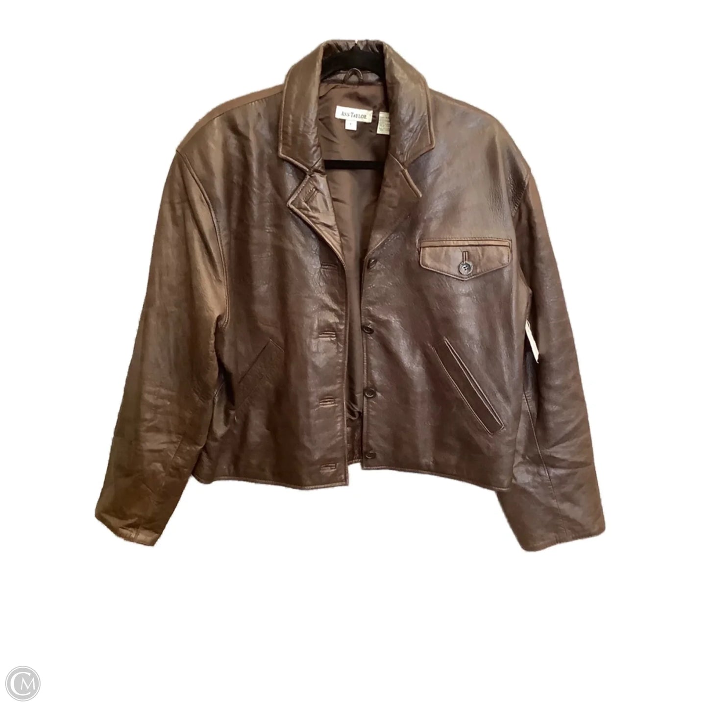 Jacket Other By Ann Taylor In Brown, Size: L