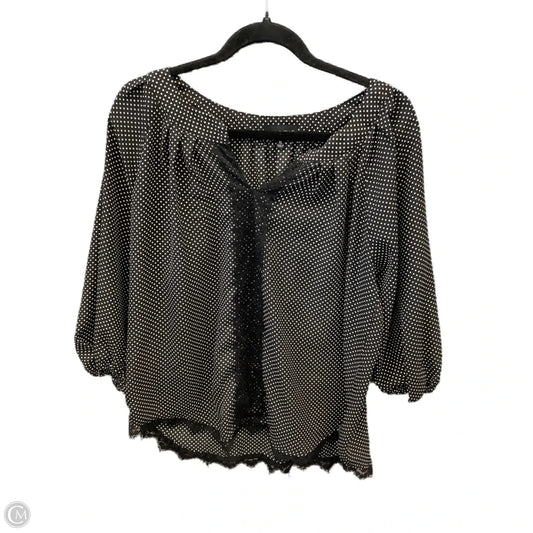 Blouse Long Sleeve By My Michele In Black, Size: Xl