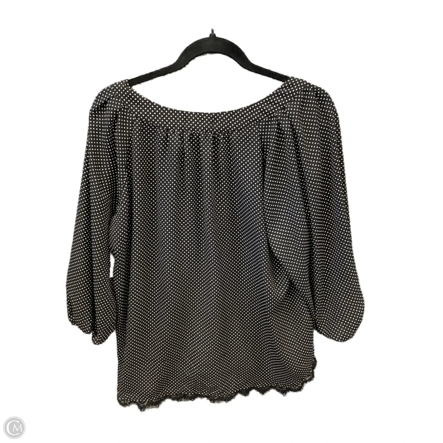 Blouse Long Sleeve By My Michele In Black, Size: Xl