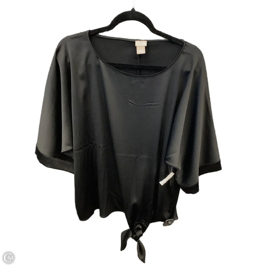 Blouse 3/4 Sleeve By Chicos In Black, Size: M