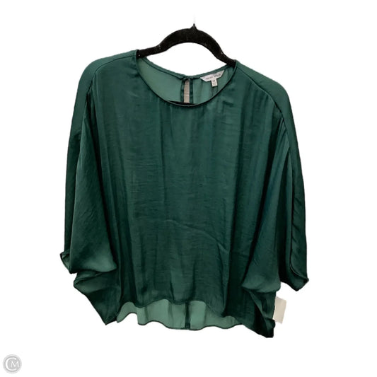 Blouse Long Sleeve By Naked Zebra In Green, Size: M