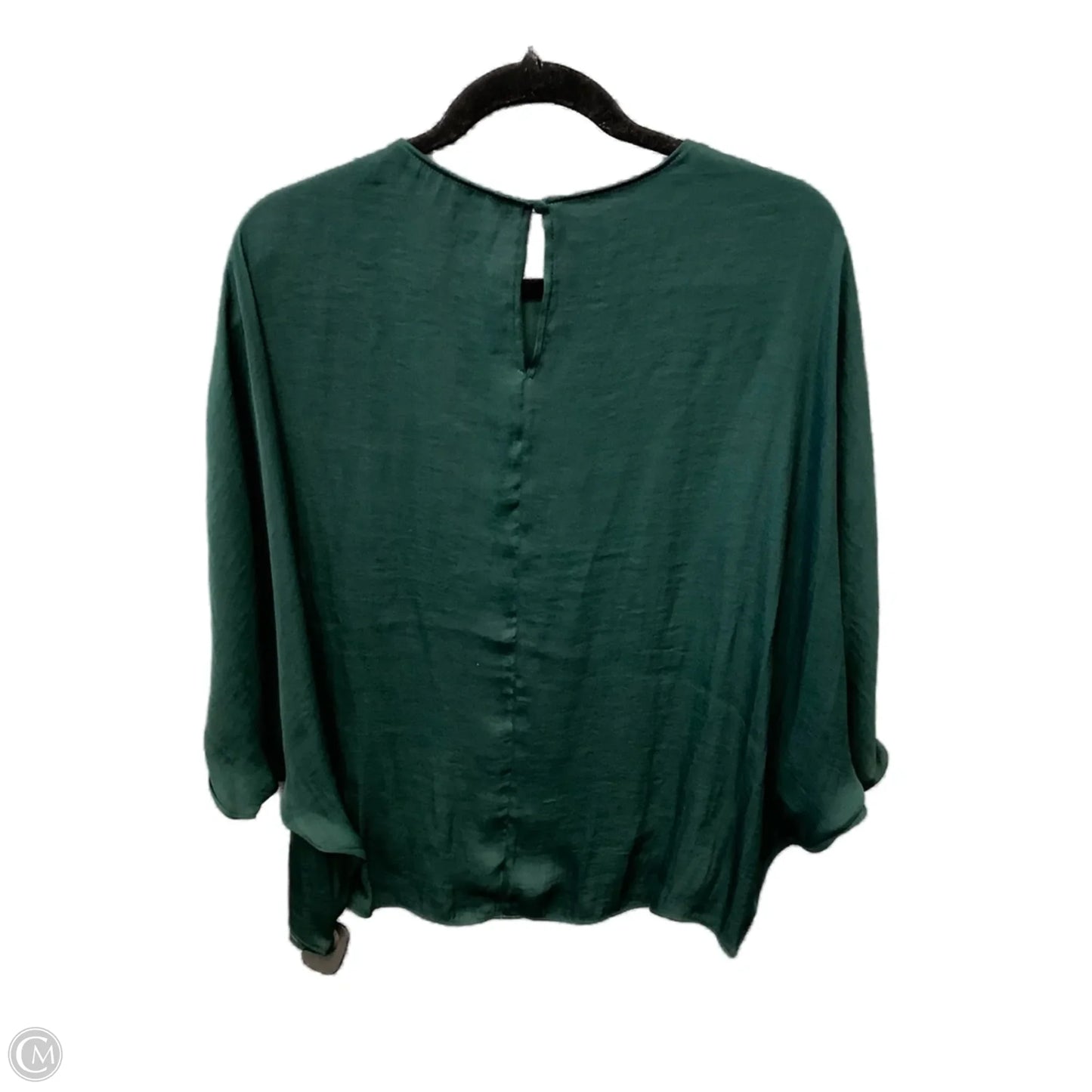 Blouse Long Sleeve By Naked Zebra In Green, Size: M