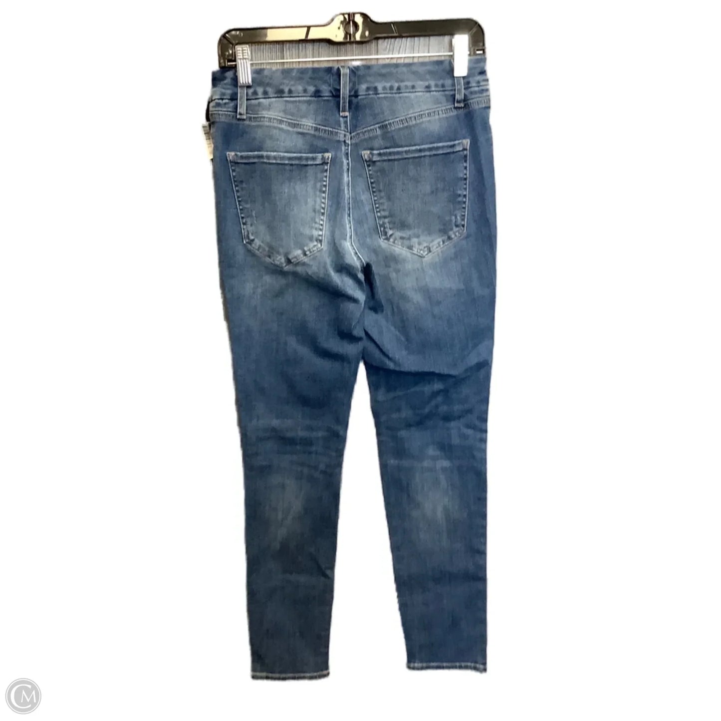 Jeans Skinny By Express In Blue Denim, Size: 8