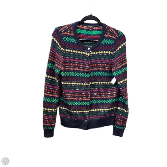 Sweater Cardigan By Talbots In Multi-colored, Size: Mp