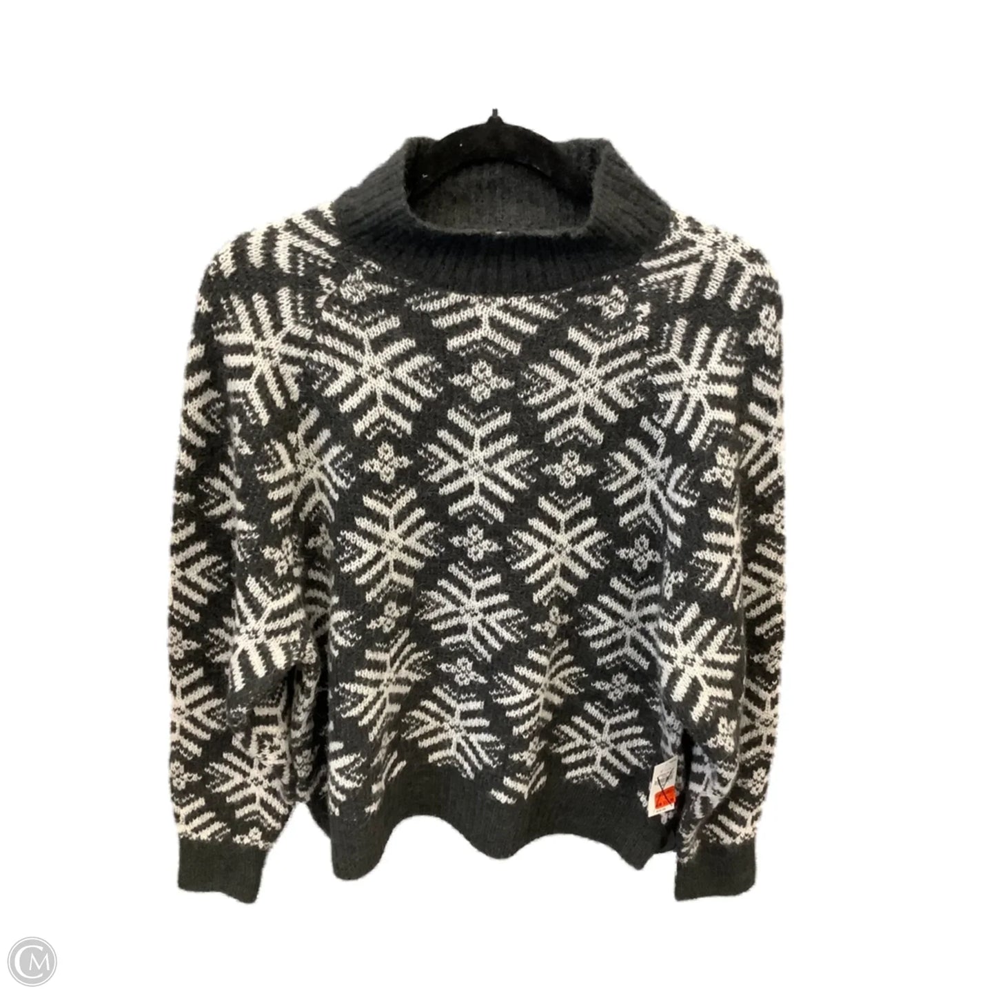 Sweater By Old Navy In Grey & White, Size: M