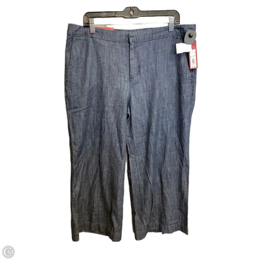 Pants Wide Leg By Merona In Blue, Size: 14