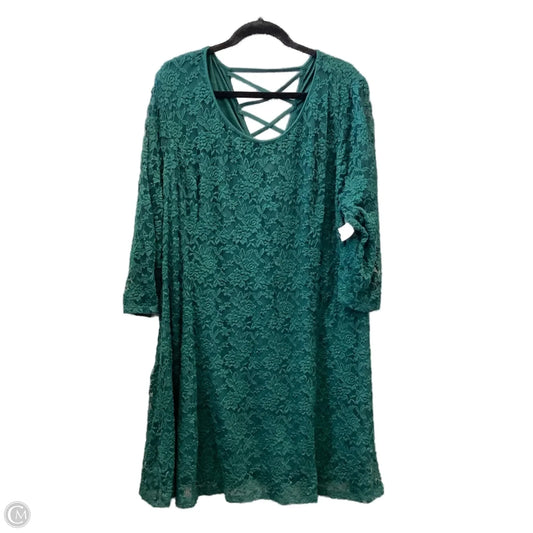 Dress Casual Midi By Maurices In Green, Size: 3x