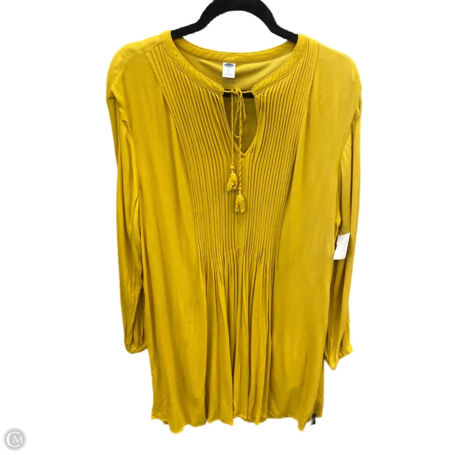 Dress Casual Midi By Old Navy In Yellow, Size: Xl