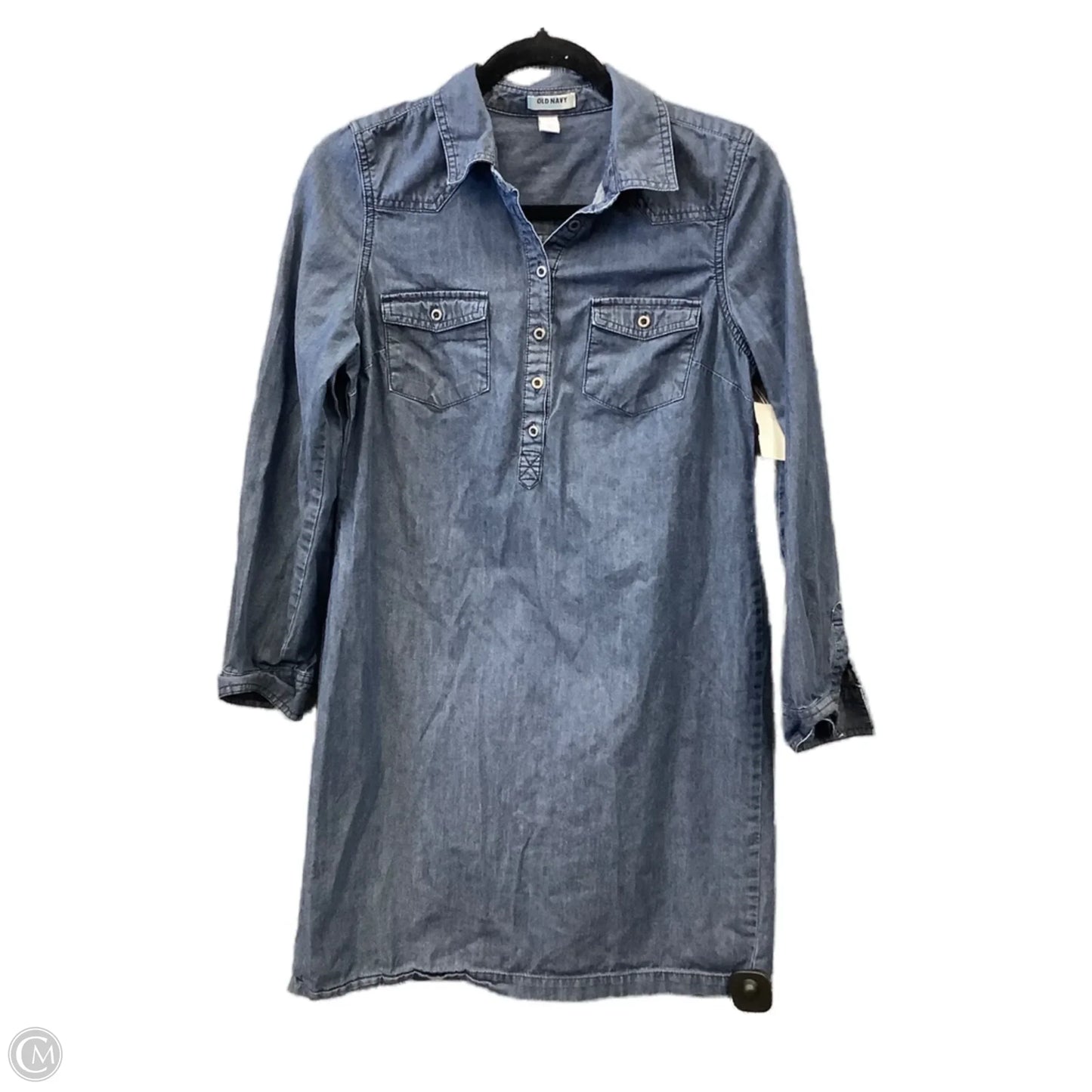 Dress Casual Midi By Old Navy In Blue, Size: S