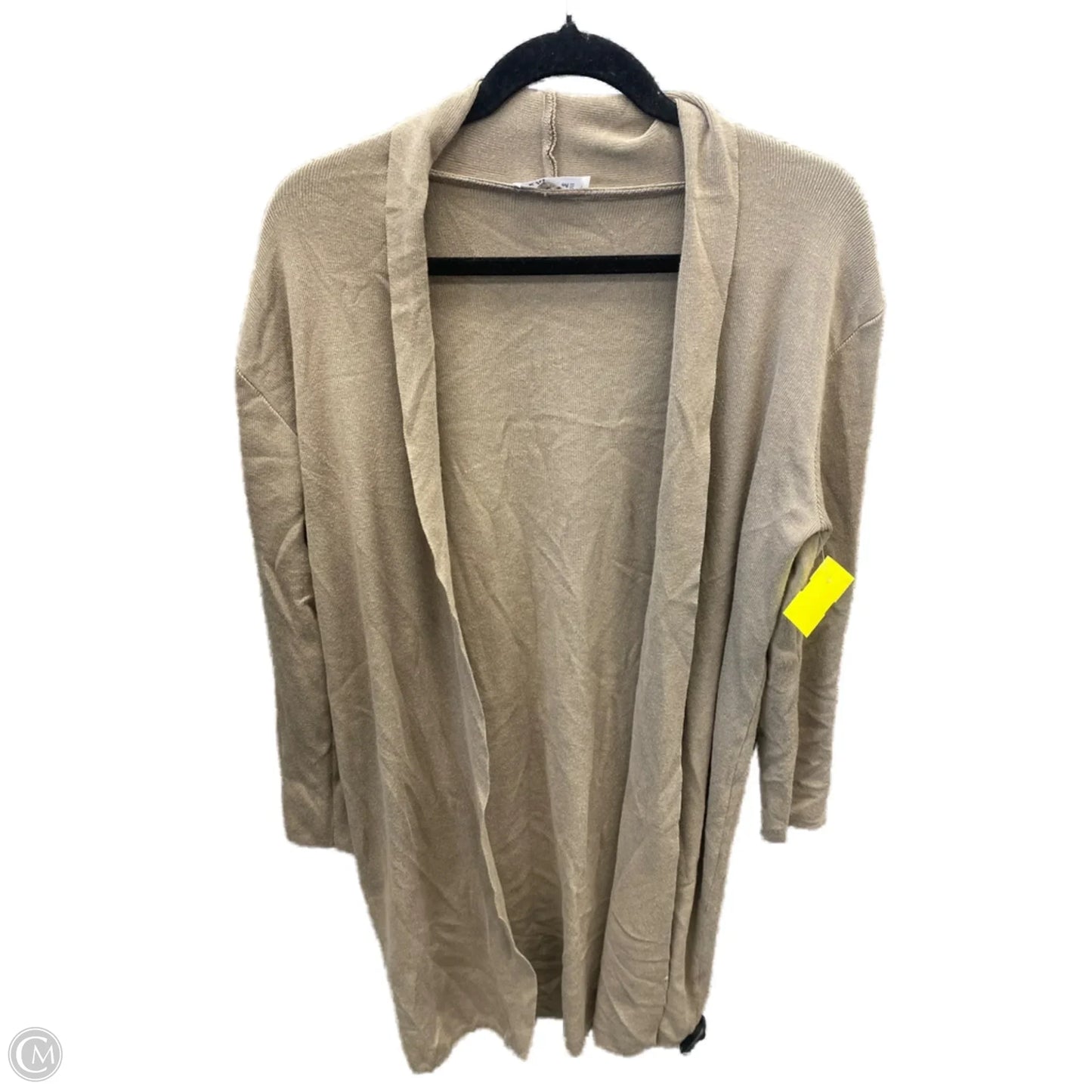 Cardigan By Clothes Mentor In Tan, Size: Osfm