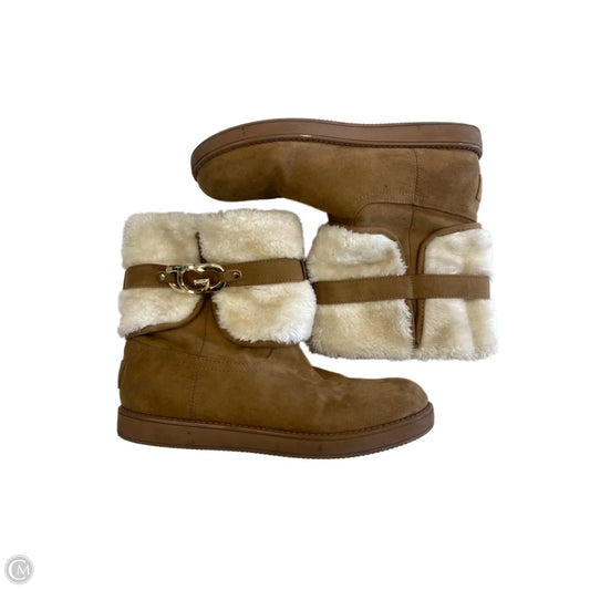 Boots Ankle Flats By Guess In Brown, Size: 9