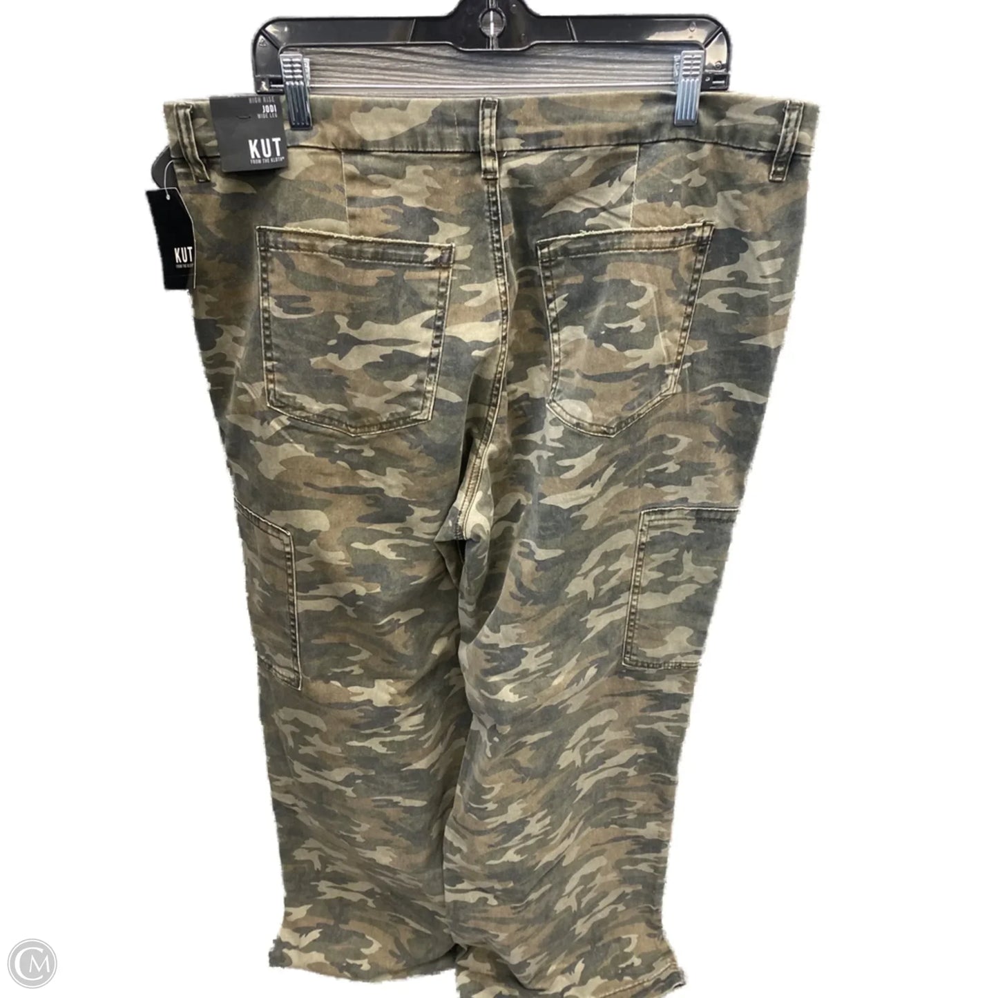 Pants Wide Leg By Kut In Camouflage Print, Size: 18
