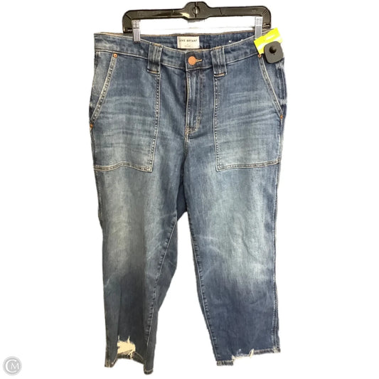 Jeans Wide Leg By Lane Bryant In Blue Denim, Size: 14