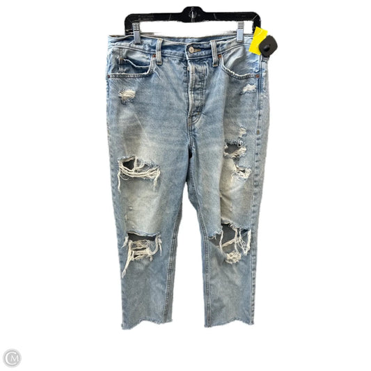 Jeans Straight By Old Navy In Blue Denim, Size: 12