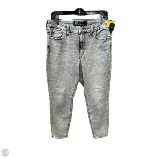Jeans Skinny By Gap In Grey Denim, Size: 12