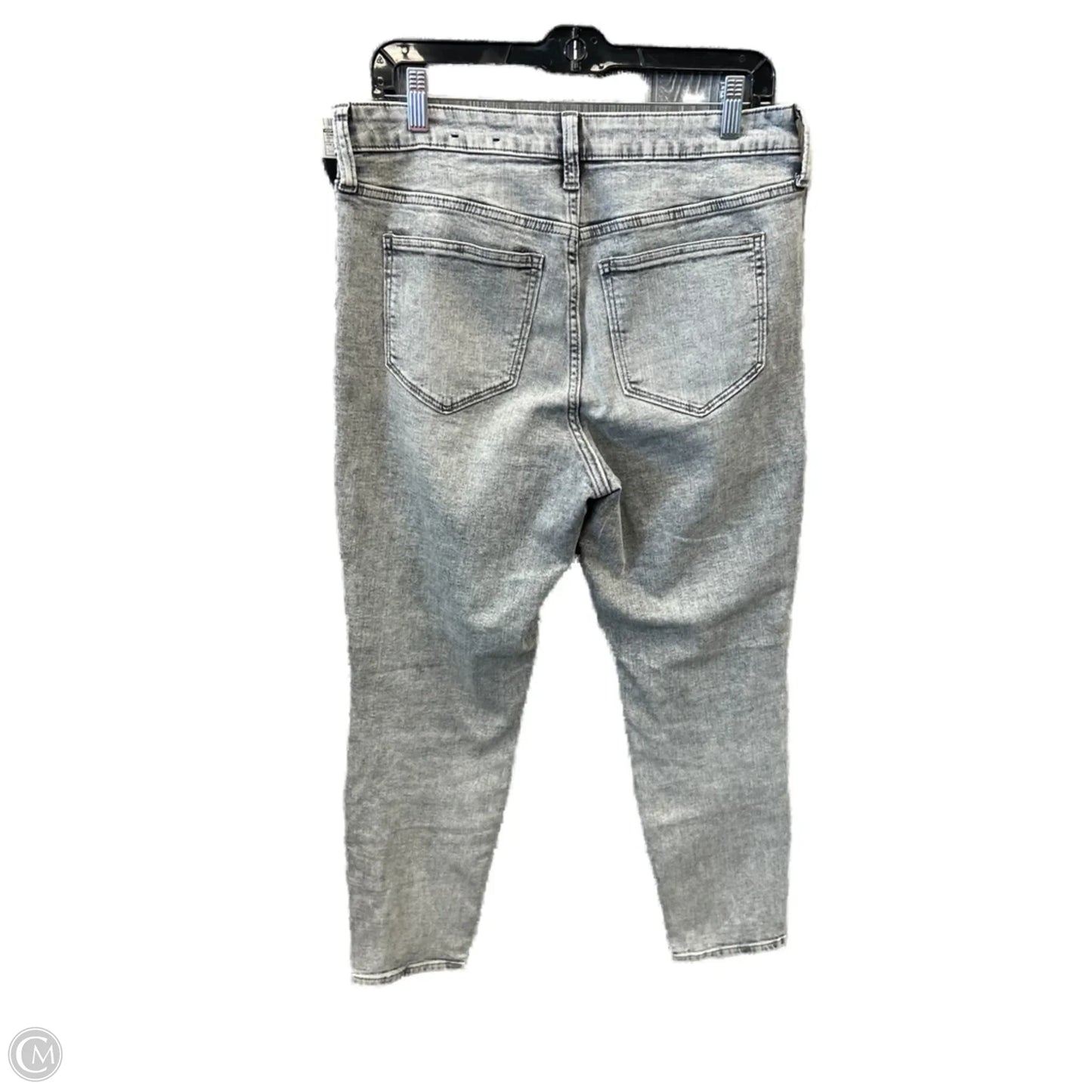 Jeans Skinny By Gap In Grey Denim, Size: 12