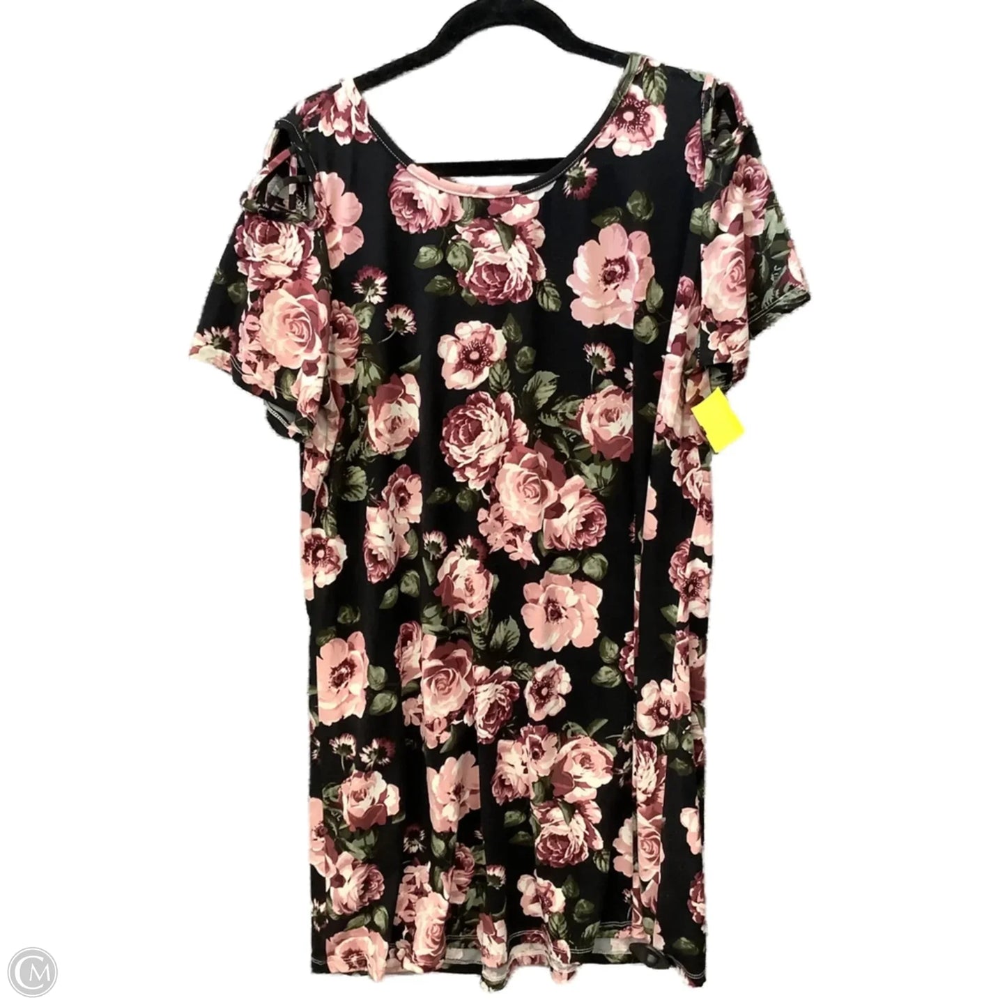 Dress Casual Short By Vibe In Floral Print, Size: 2x