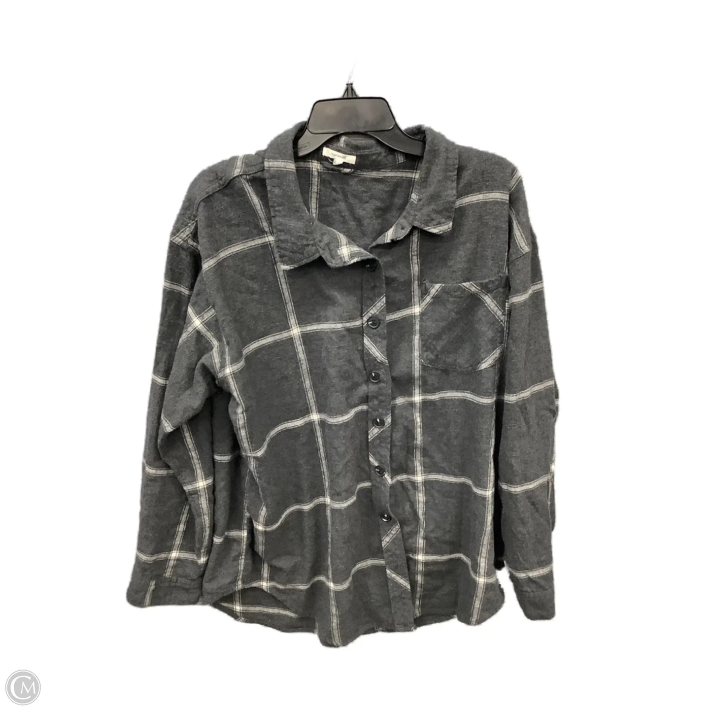 Top Long Sleeve By Maurices In Grey, Size: Xxl