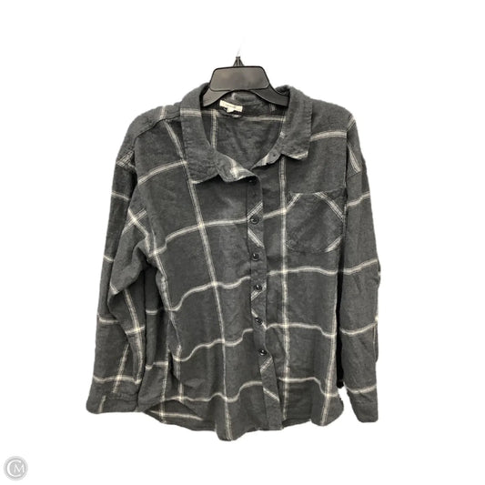 Top Long Sleeve By Maurices In Grey, Size: Xxl