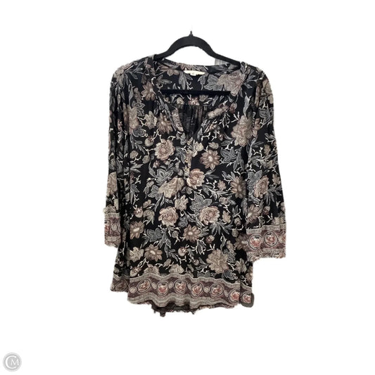 Top Long Sleeve By Lucky Brand In Black, Size: 2x