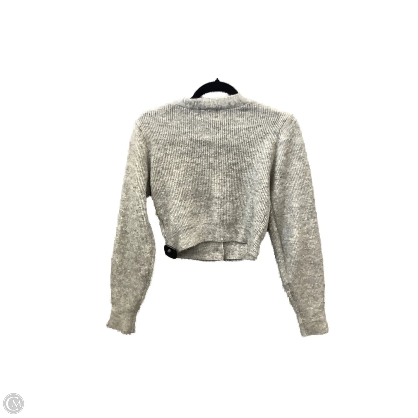 Sweater Cardigan By H&m In Grey, Size: S