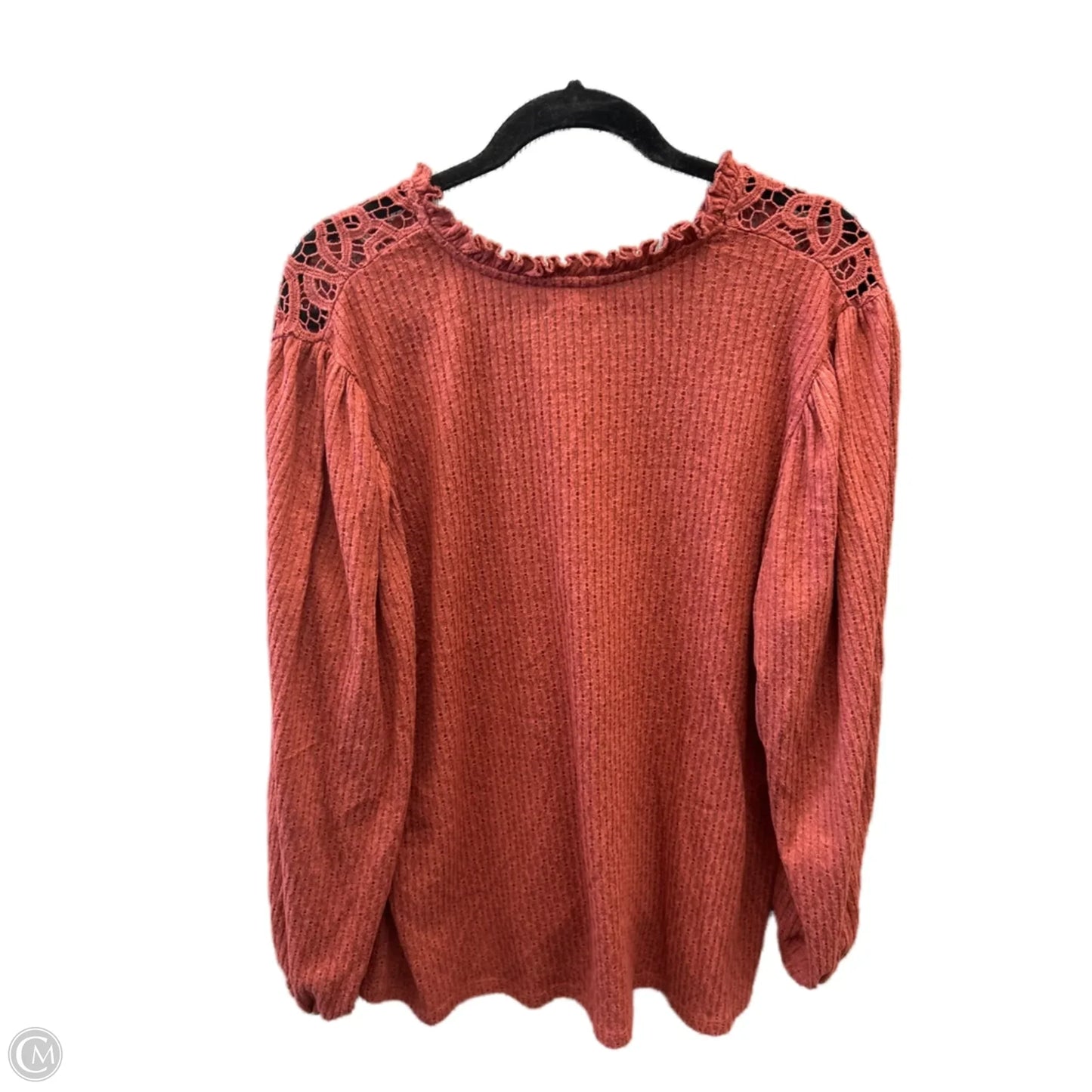 Top Long Sleeve By Maurices In Red, Size: Xxl
