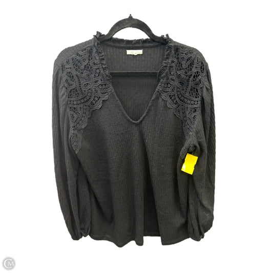 Top Long Sleeve By Maurices In Black, Size: Xl