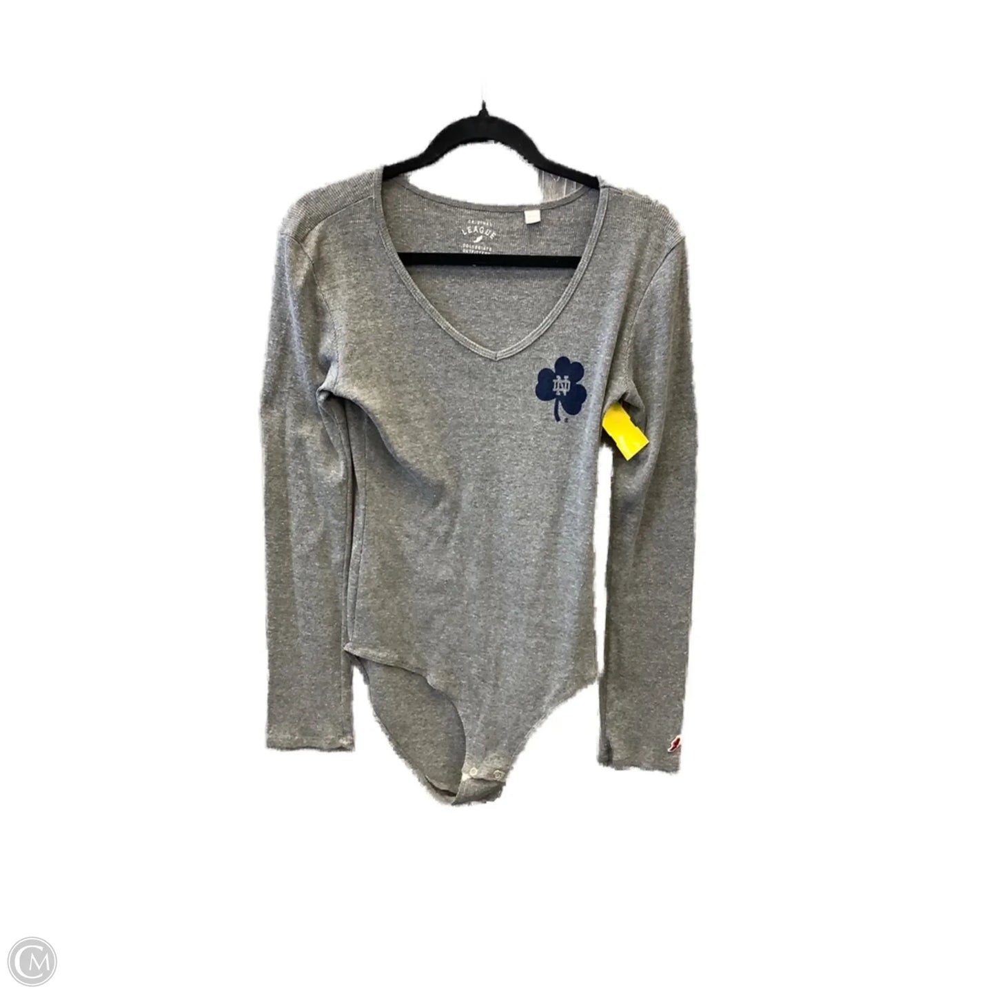 Bodysuit By Clothes Mentor In Grey, Size: L