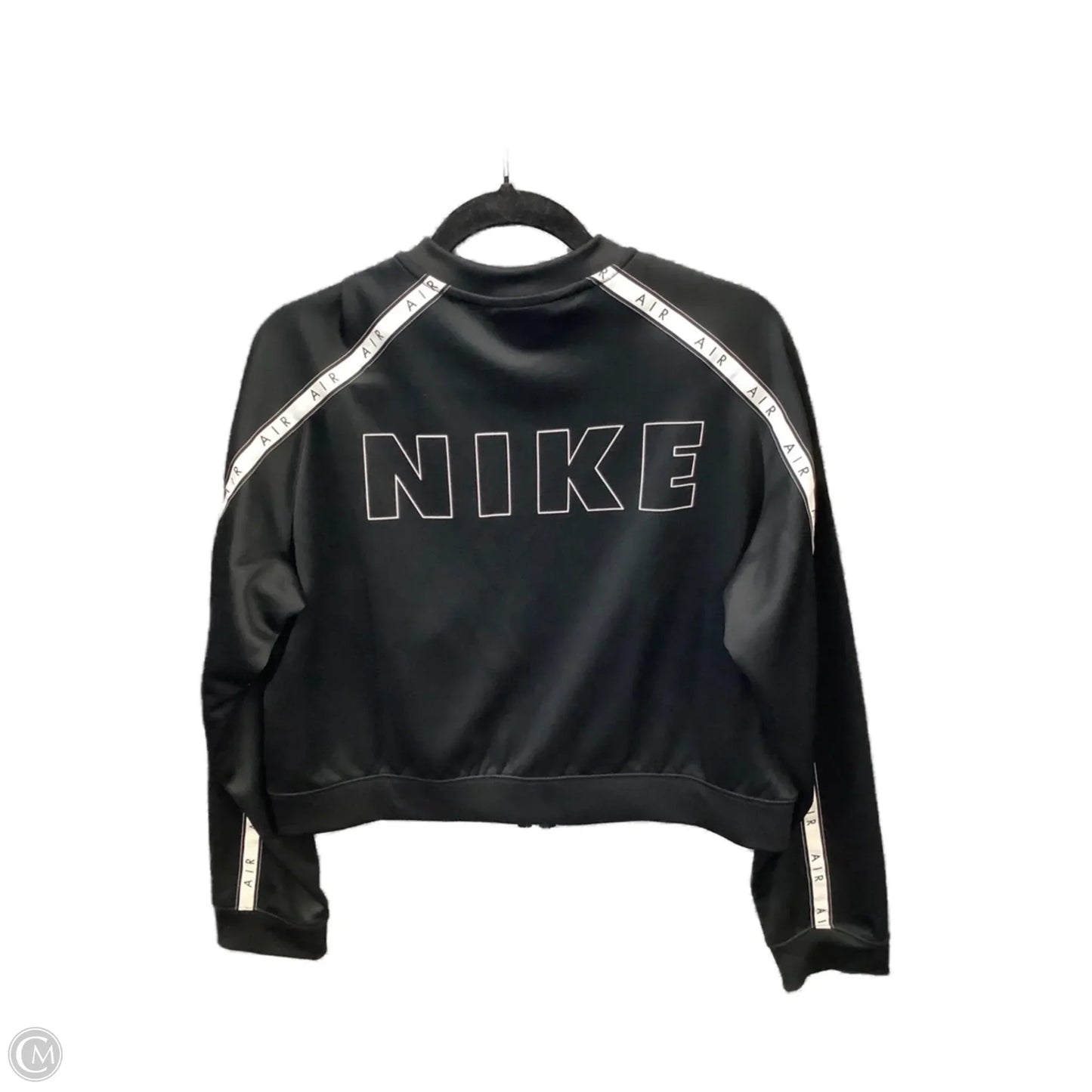 Athletic Top Long Sleeve Crewneck By Nike Apparel In Black, Size: L