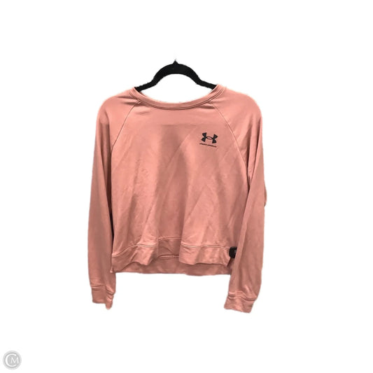 Athletic Sweatshirt Crewneck By Under Armour In Pink, Size: L