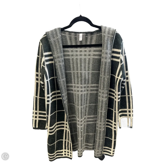 Cardigan By Clothes Mentor In Cream & Green, Size: M
