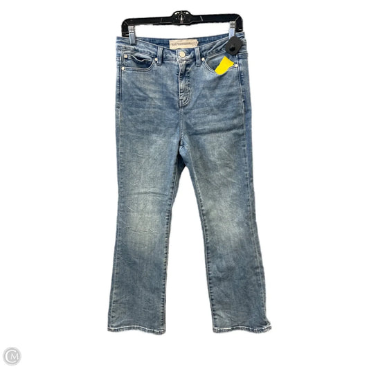 Jeans Straight By Soft Surroundings In Blue Denim, Size: 8p