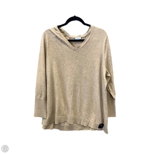 Top Long Sleeve By J. Jill In Tan, Size: 2x