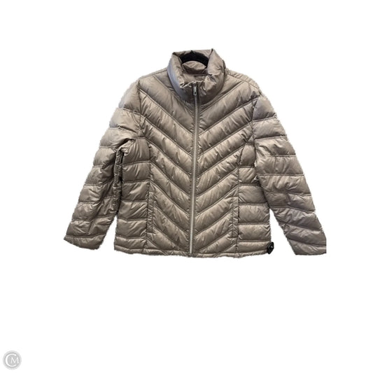 Jacket Puffer & Quilted By Kenneth Cole Reaction In Grey, Size: Xxl