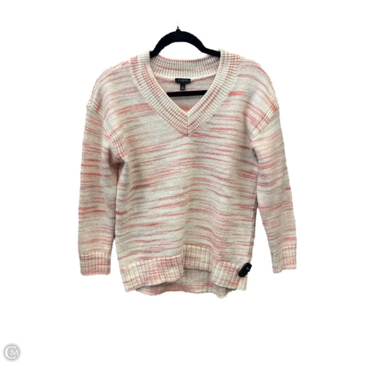Sweater By Talbots In Red & White, Size: Mp