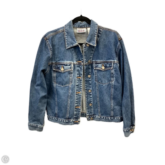 Jacket Denim By Bill Blass In Blue Denim, Size: M