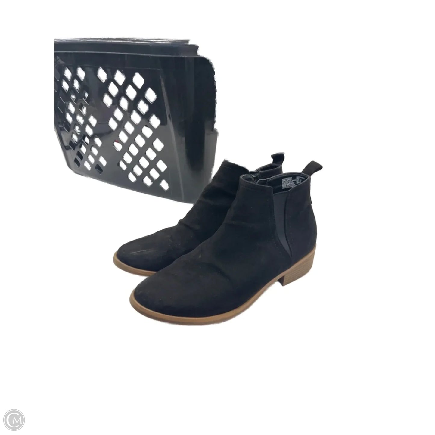 Boots Ankle Flats By Time And Tru In Black, Size: 9