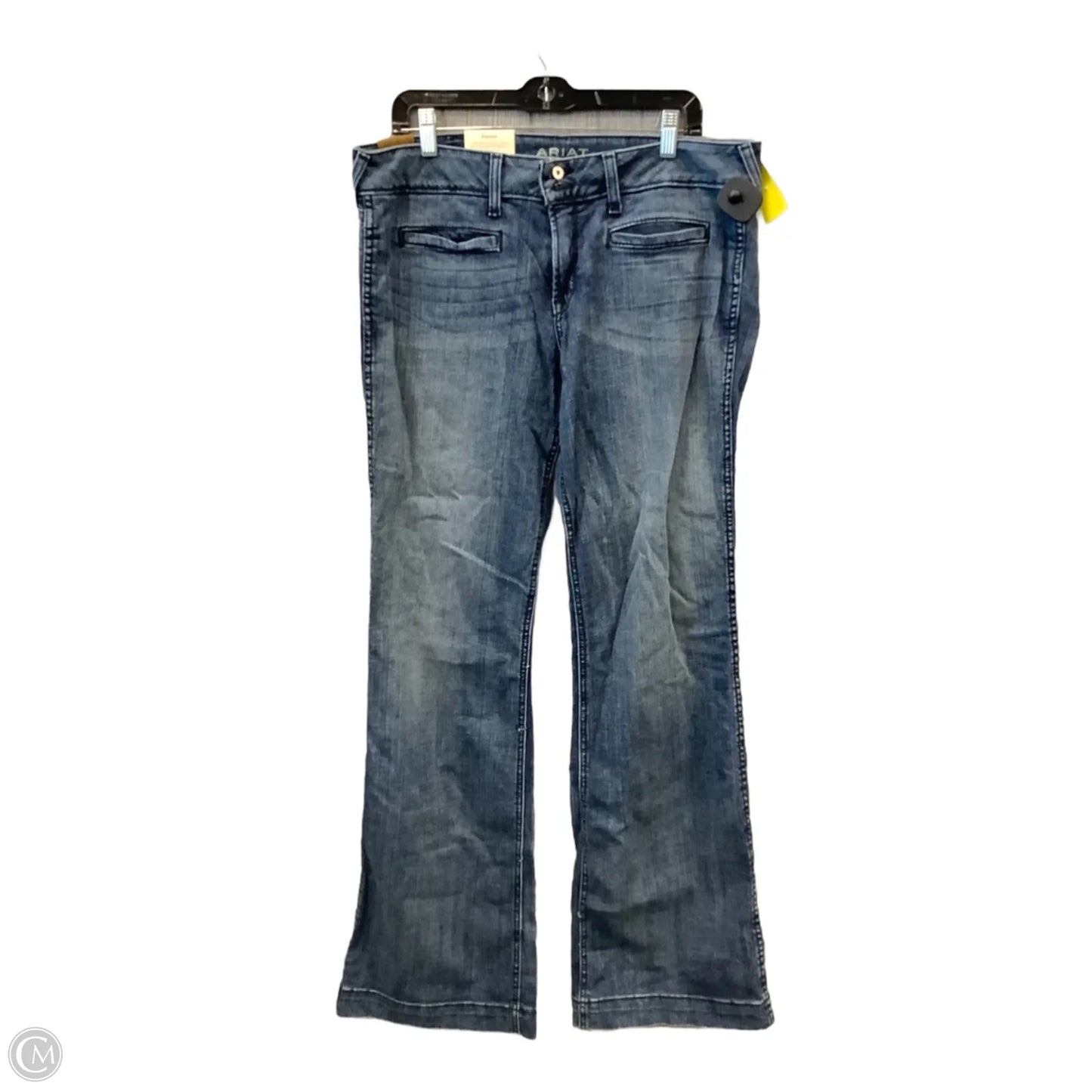 Jeans Boot Cut By Ariat In Blue Denim, Size: 16