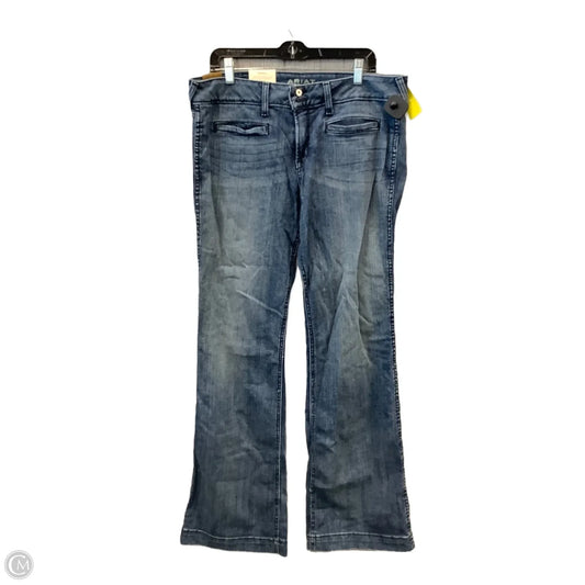 Jeans Boot Cut By Ariat In Blue Denim, Size: 16