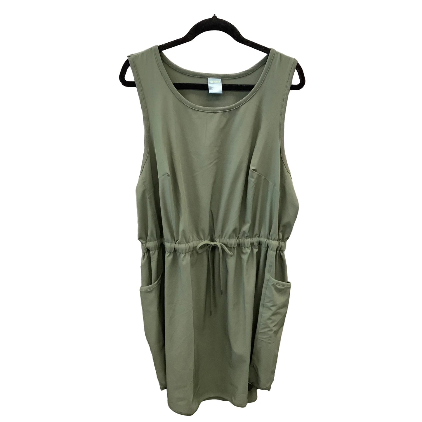 Athletic Dress By Tek Gear In Green, Size: 2x