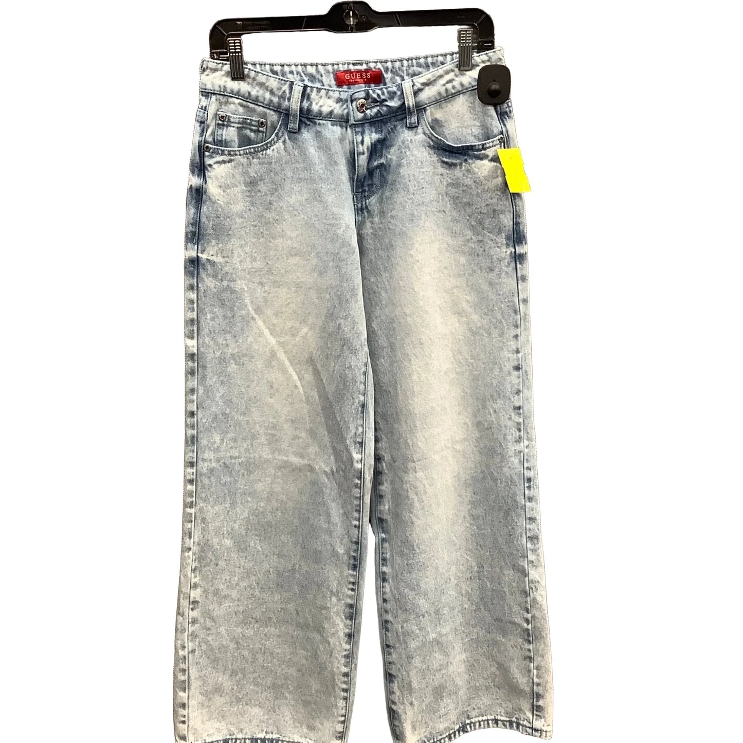 Jeans Wide Leg By Guess In Blue Denim, Size: 6