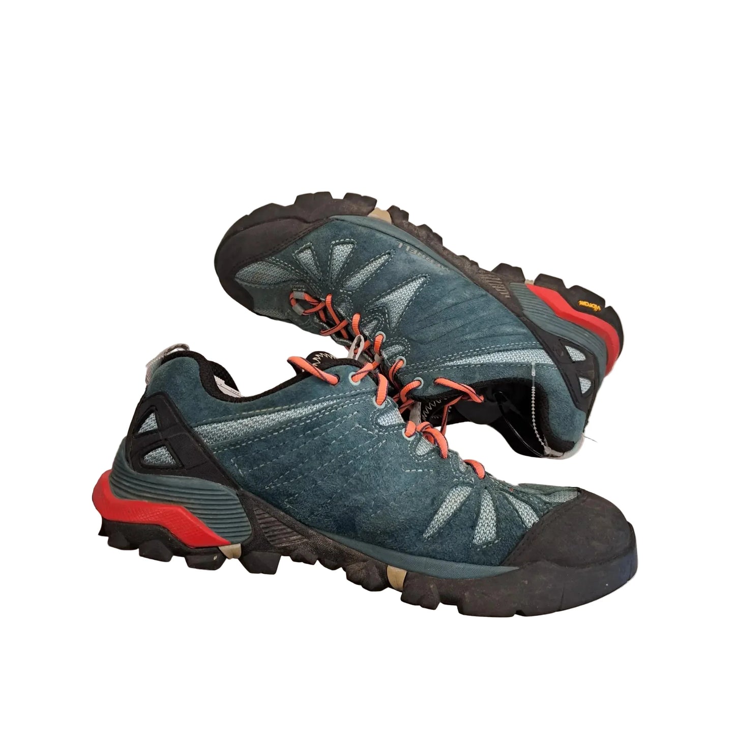 Shoes Hiking By Merrell In Blue & Pink, Size: 10
