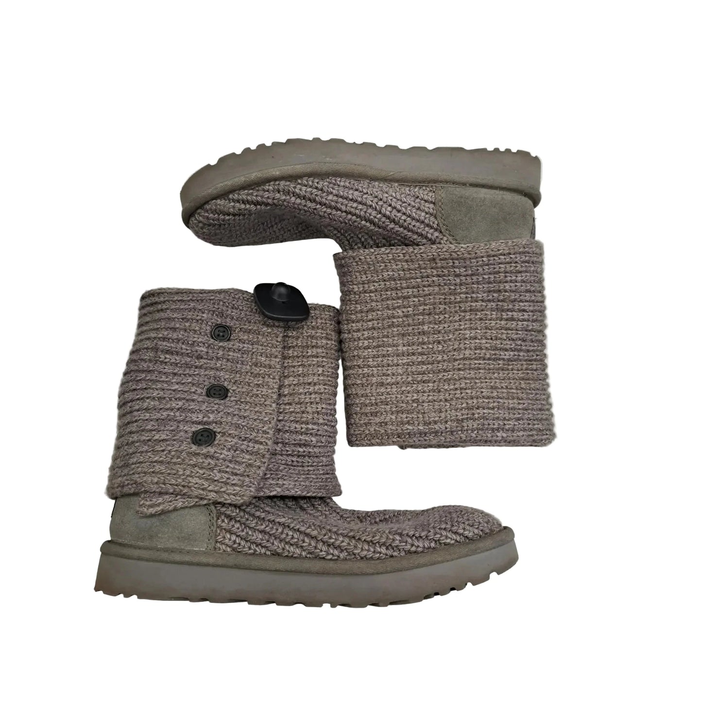 Boots Designer By Ugg In Grey, Size: 9