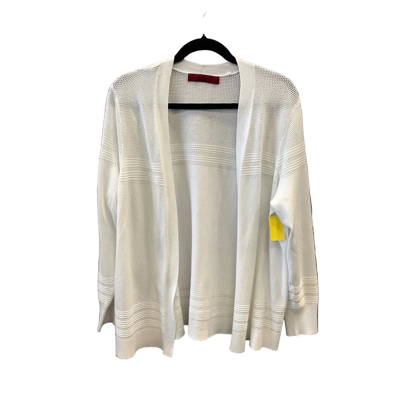 Cardigan By Love Scarlett In White, Size: 1x
