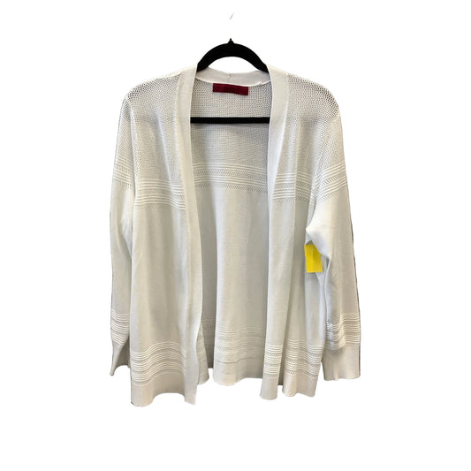 Cardigan By Love Scarlett In White, Size: 1x